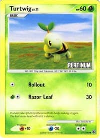 Turtwig - 77/100 [Platinum] - Burger King Promos - Pokemon card