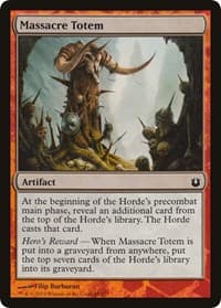 Massacre Totem - Hero's Path Promos - Magic: The Gathering card
