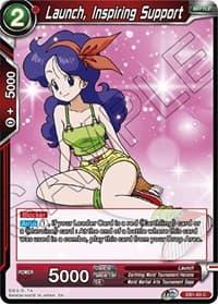 Launch, Inspiring Support - Battle Evolution Booster - Dragon Ball Super: Masters card