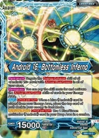 Android 16 // Android 16, Bottomless Inferno - Battle Evolution Booster - Dragon Ball Super: Masters card