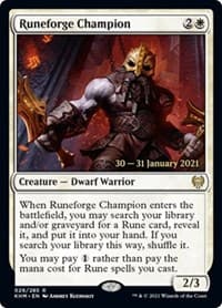 Runeforge Champion - Prerelease Cards - Magic: The Gathering card