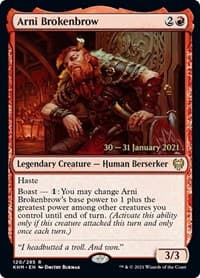 Arni Brokenbrow - Prerelease Cards - Magic: The Gathering card