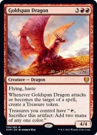 Goldspan Dragon - Prerelease Cards - Magic: The Gathering card