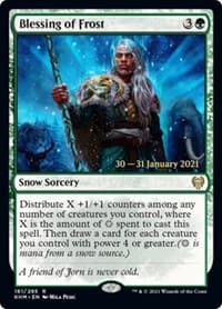 Blessing of Frost - Prerelease Cards - Magic: The Gathering card