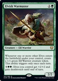 Elvish Warmaster - Prerelease Cards - Magic: The Gathering card