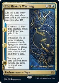 The Raven's Warning - Prerelease Cards - Magic: The Gathering card
