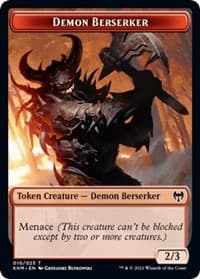 Demon Berserker Token - Kaldheim - Magic: The Gathering card