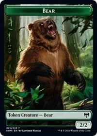 Bear Token - Kaldheim - Magic: The Gathering card