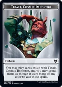Emblem - Tibalt, Cosmic Impostor - Kaldheim - Magic: The Gathering card