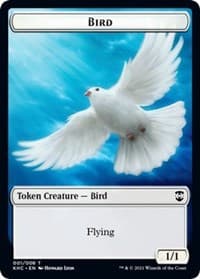 Bird // Spirit Double-Sided Token - Commander: Kaldheim - Magic: The Gathering card