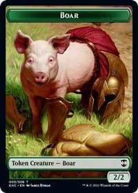 Boar // Spirit Double-Sided Token - Commander: Kaldheim - Magic: The Gathering card