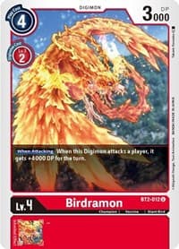 Birdramon - BT2-012 - Release Special Booster 1.5 - Digimon Card Game card