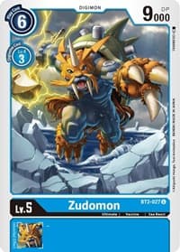 Zudomon - BT2-027 - Release Special Booster 1.5 - Digimon Card Game card