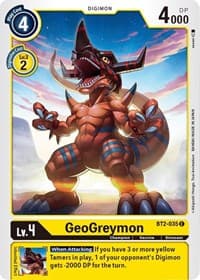 GeoGreymon - Release Special Booster 1.5 - Digimon Card Game card
