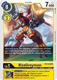 RizeGreymon - Release Special Booster 1.5 - Digimon Card Game card