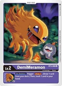 DemiMeramon - Release Special Booster 1.5 - Digimon Card Game card
