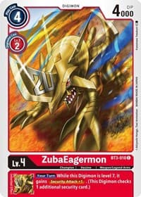 ZubaEagermon - Release Special Booster 1.5 - Digimon Card Game card