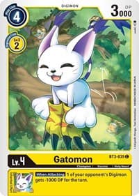 Gatomon - BT3-035 - Release Special Booster 1.5 - Digimon Card Game card