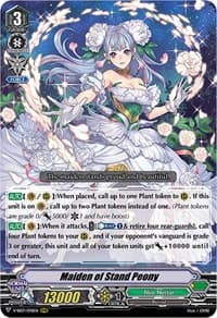 Maiden of Stand Peony - V-SS07: Clan Selection Plus Vol.1 - Cardfight Vanguard card