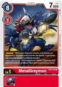 MetalGreymon - BT3-015 - Release Special Booster 1.5 - Digimon Card Game card