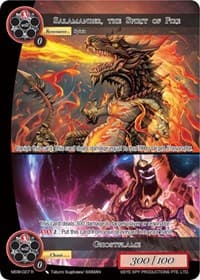 Salamander, the Spirit of Fire // Ghostflame - The Magic Stone War - Zero - Force of Will card