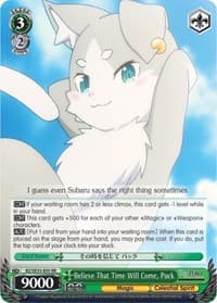 Believe That Time Will Come, Puck - Re:ZERO: The Frozen Bond - Weiss Schwarz card
