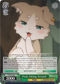 Puck Joking Around - Re:ZERO: The Frozen Bond - Weiss Schwarz card