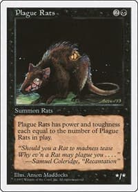 Plague Rats - Fifth Edition - Magic: The Gathering card