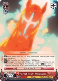 "Great Four" Melaquera - Re:ZERO: The Frozen Bond - Weiss Schwarz card