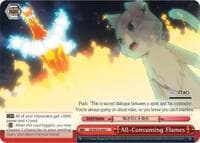 All-Consuming Flames - Re:ZERO: The Frozen Bond - Weiss Schwarz card