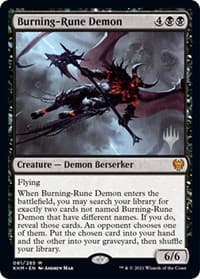Burning-Rune Demon - Promo Pack: Kaldheim - Magic: The Gathering card