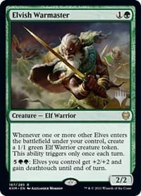 Elvish Warmaster - Promo Pack: Kaldheim - Magic: The Gathering card