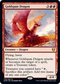 Goldspan Dragon - Promo Pack: Kaldheim - Magic: The Gathering card