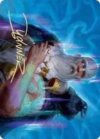 Alrund, God of the Cosmos Art Card (Gold-Stamped Signature) - Art Series: Kaldheim - Magic: The Gathering card