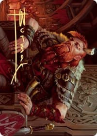 Arni Brokenbrow Art Card (Gold-Stamped Signature) - Art Series: Kaldheim - Magic: The Gathering card