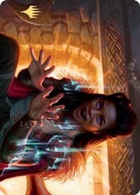 Birgi, God of Storytelling Art Card (Gold-Stamped Signature) - Art Series: Kaldheim - Magic: The Gathering card