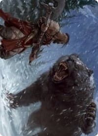 Blizzard Brawl Art Card - Art Series: Kaldheim - Magic: The Gathering card