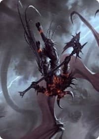 Burning-Rune Demon Art Card - Art Series: Kaldheim - Magic: The Gathering card