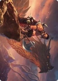 Dragonkin Berserker Art Card - Art Series: Kaldheim - Magic: The Gathering card