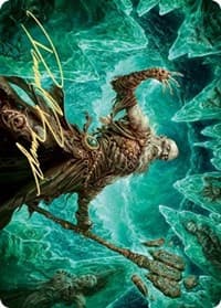 Draugr Necromancer Art Card (Gold-Stamped Signature) - Art Series: Kaldheim - Magic: The Gathering card