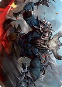 Frenzied Raider Art Card (Gold-Stamped Signature) - Art Series: Kaldheim - Magic: The Gathering card