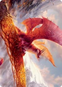 Goldspan Dragon Art Card (Gold-Stamped Signature) - Art Series: Kaldheim - Magic: The Gathering card