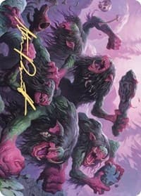 Hagi Mob Art Card (Gold-Stamped Signature) - Art Series: Kaldheim - Magic: The Gathering card