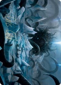 Icebreaker Kraken Art Card (Gold-Stamped Signature) - Art Series: Kaldheim - Magic: The Gathering card