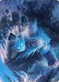 Icehide Troll Art Card - Art Series: Kaldheim - Magic: The Gathering card