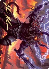 Kardur, Doomscourge Art Card (Gold-Stamped Signature) - Art Series: Kaldheim - Magic: The Gathering card