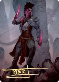 Kaya the Inexorable Art Card (Gold-Stamped Signature) - Art Series: Kaldheim - Magic: The Gathering card
