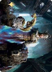 Kolvori, God of Kinship Art Card (Gold-Stamped Signature) - Art Series: Kaldheim - Magic: The Gathering card