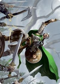 Maja, Bretagard Protector Art Card (Gold-Stamped Signature) - Art Series: Kaldheim - Magic: The Gathering card