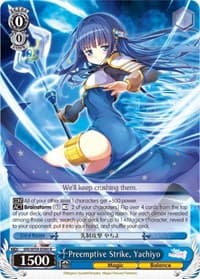 Preemptive Strike, Yachiyo - Magia Record: Puella Magi Madoka Magica [Side Story] (Mobile) - Weiss Schwarz card